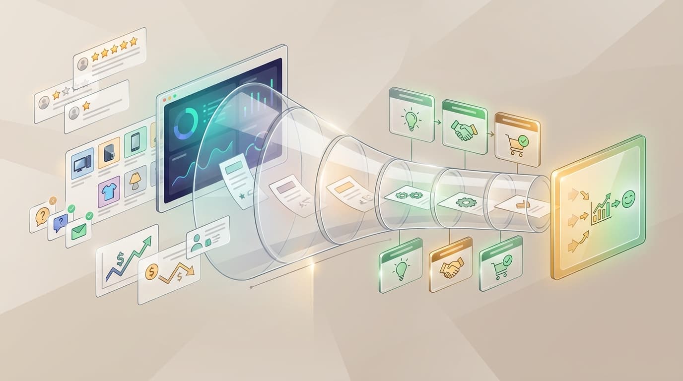 Ecommerce Insights Use Cases by Funnel Stage