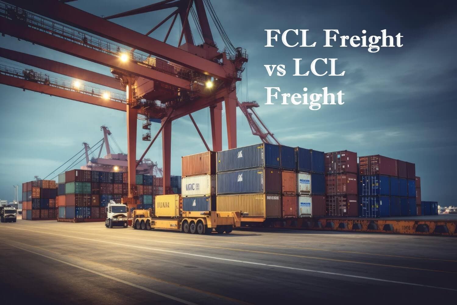 FCL Freight vs LCL Freight: Differences, Pros & Cons