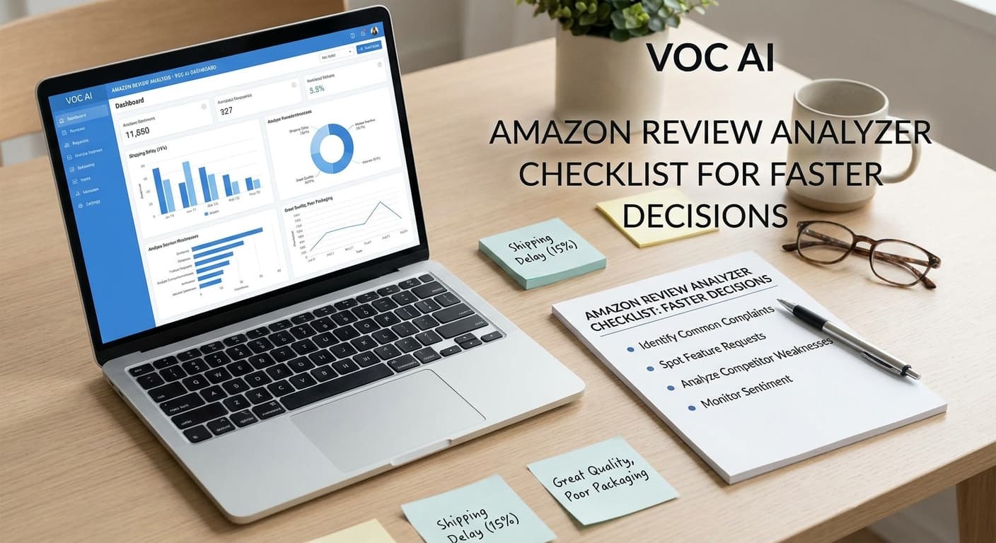 Amazon Review Analyzer Checklist for Faster Decisions
